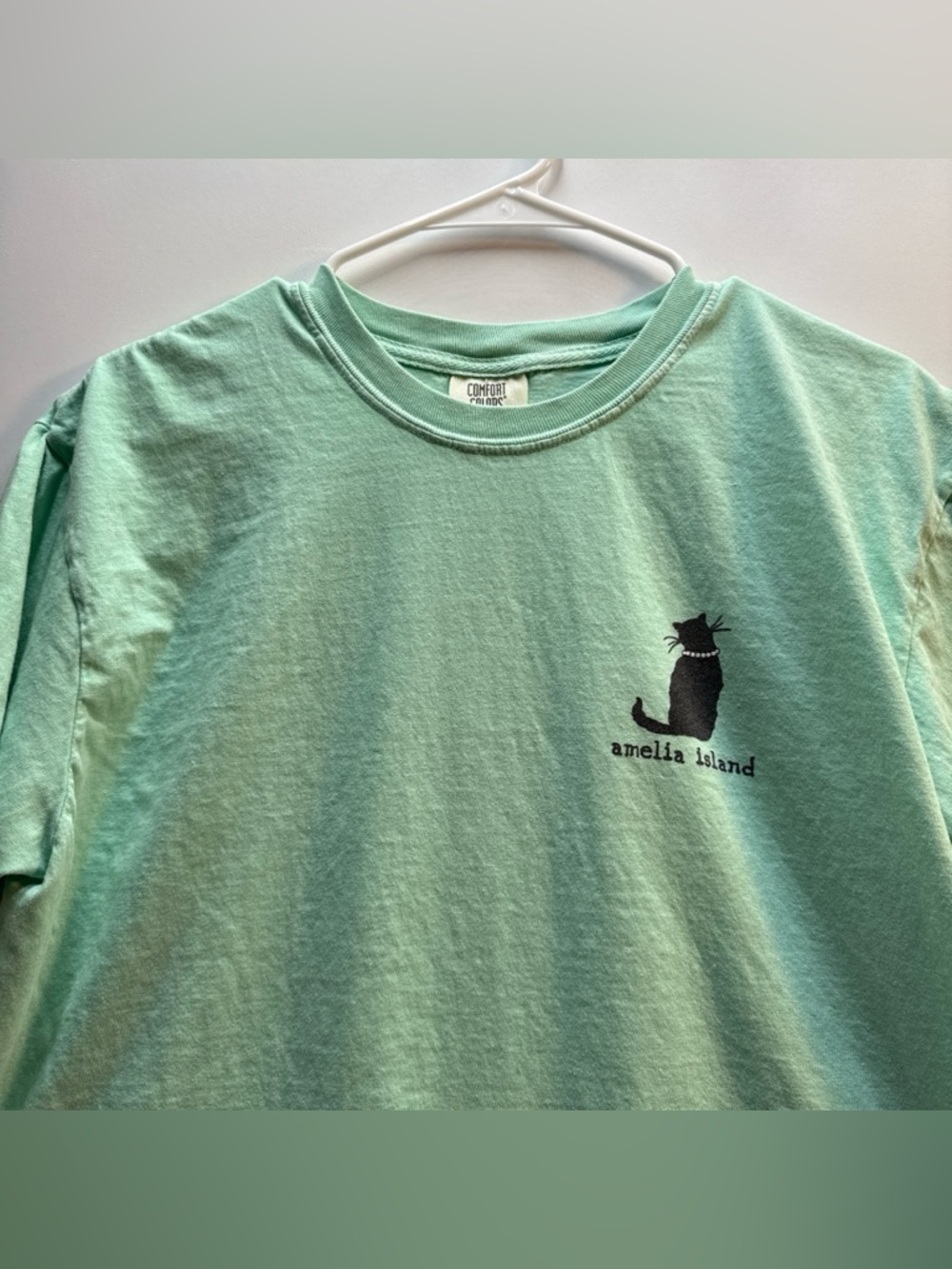 Comfort Colors Amelia Island “Catty Hour” Teal Tiki Bar T-Shirt - Picture 5 of 8